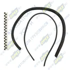 НТ-9 Профиль уплотнитель стекла кабины; (1м) с вкладышем НТ-8 СаранскРезинотехника