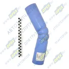 4308-1170132-05С Шланг (патрубок) кривой (1 изг.) ф75х83 L=450 (гофр. в метал. кольц.) подводящий СилКо