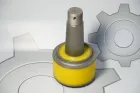 103-2919040-01-СПЕЦМАШ Шарнир (РТИ+сталь) ф50х120 L=85 в сборе с пальцем опытный (штанги реактивные); (полиуретан+металл) СПЕЦМАШ