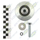 5340.8114120-СПЕЦМАШ Ролик (сталь) ф75 h=32,5 гладкий в сборе с болтом, промежуточный СПЕЦМАШ