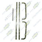 СТР 238-1009 040-А Прокладка прямоуг. 390х1000; 36отв.ф9, маслян.картера (поддона); (металл+силикон) СТРОЙМАШ