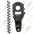 64221-3501136 Рычаг тормоза регулировочный МАЗ правый (гнутый,широкий шлиц, под вал 38мм); (механический) ТАИМ