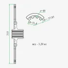 45-1604040 А3-1 Диск сцепления ф315; шлиц=10; фшлица=38х6 ведомый главной муфты ЮМЗ ТАРА