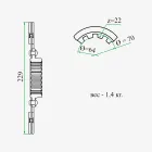 Т25-1601160-В2 Диск сцепления ф230; шлиц=22; фшлица=68х4, ведомый муфты ВОМ Т-40 ТАРА