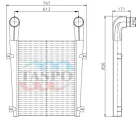 642290-1323010-063 Охладитель наддувочного воздуха 75см.(интеркуллер) ЯМЗ-236НЕ,236БЕ2,238ДЕ2 ТАСПО