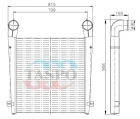 3033-1317100 Охладитель наддувочного воздуха (ОНВ) МТЗ-3522 ТАСПО