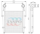 5432А5-1323010 Охладитель наддувочного воздуха (интеркуллер) МАЗ (дв.ЯМЗ-6561,6582,6562.10Е3, МАЗ-534004,5516А5); алюм. ТАСПО
