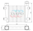 250-1172010-06 Охладитель наддувочного воздуха ОНВ ПАЗ-3202,3206,32053,32054,КАВЗ-39766(дв.Д-245.7, Д-245.9) ТАСПО