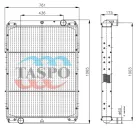 6520T-1301010-01 Радиатор водяной КАМАЗ-6520,53605,5360,5460,6460,6522; (алюмин.) ТАСПО