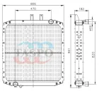 5550В3Т-1301010 Радиатор (алюм) МАЗ-5340В2,5550В3,5440В3 с дв.ЯМЗ-5363.10,5361.10,536.10 Евро-4 ТАСПО