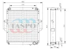 64229Т-1301010-001B Радиатор водяной(ЯМЗ-238Б,238Д,238БЕ2)МАЗ-6303,53362,53366,54323,5516; (алюмин.) 2хd=42,1хd=60,1хd=16 ТАСПО