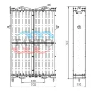 692375Т-1301008 Радиатор водяной дизельная электростанция (дв.ЯМЗ-7514) ТАСПО