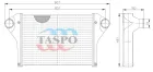 4370-1323010-061 Охладитель наддувочного воздуха ОНВ МАЗ-437041,437141,457041,256,206 (дв.ММЗ Д245.30 Евро-2) ТАСПО