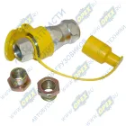 200255 Разъем пневматический (комплект) M16/M22; (желтый, с крышкой, к-т) ТАЮРАВТО