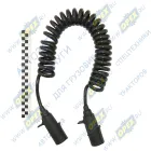 230242 Кабель электрический спиральный L=4500 7/7конт. ISO1185 (тип N) основ. свет прицепа MAN LCV (1970-2020), RVI LCV (1970-2020), VOLVO FH12 (1993-2020),; (пластик) ТАЮРАВТО