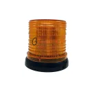 ТАС-М16-48 LED Маяк импульсный оранжевый 12/24в (на магните) светодиодный (низкий); 10-30V  48LED, 2 режима (в прикуриватель), диаметр 115мм, высота 95мм ТЕХАВТОСВЕТ