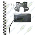 143-00 Фонарь габаритный оранжевый 12/24V; с неоновым маркерным светом и с нижней белой подсветкой 24В, с кронштейном, 2 провода ТЕХАВТОСВЕТ