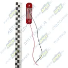 160-02-3LED Фонарь габаритный красный 84х24 светодиод ТЕХАВТОСВЕТ