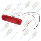 160-02-3LED Фонарь габаритный красный 84х24 светодиод ТЕХАВТОСВЕТ