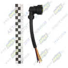 ТАС-680084 Разъем (штеккер) на 6 проводов (байонет, под угол) (задний фонарь) ТЕХАВТОСВЕТ