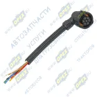 ТАС-680081 Разъём электрический 7-pin (соответствие AMP 1.5, ответная часть 7810620) MB; для фонарей (7конт. угловой 90 градусов) 20см ответная часть ТЕХАВТОСВЕТ