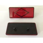 3002-04 Световозвращатель заднего буфера красный ромб с защелками н\о 2705 ТЕХАВТОСВЕТ