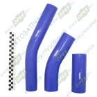 130-1300000 Комплект патрубков радиатора ЗИЛ-130; (3шт.) силикон синий ТехноПартнер