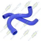 33106-1303000 Комплект патрубков радиатора ГАЗ-33106,Валдай (дв.Cummins ISF3.8 Евро-4) (2шт.) СИЛИКОН синий ТехноПартнер
