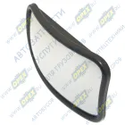 58.8201020-10 Зеркало (ПВХ) УРАЛ,ПАЗ сфера без обогрева широкоугольное в сборе бордюрное; 252х156 Тимер