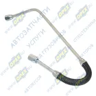 533630-3509278 Трубка компрессора МАЗ со шлангом (ф10; L=600 Г=М16+К19/Г=М16+К19 подвода охлаж.жидкости) ТМК