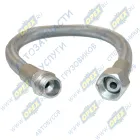 6520-3506060-14ТМК (гайка+штуцер) Шланг тормозной (ГАЙКА+ШТУЦЕР) L=605-655 Г=М22+К27/Ш=М22+К24 в броне компрессора Евро-2 ф20; (полиамидная трубка) ТМК