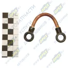 103-3501200 Маслопровод осей суппорта МАЗ (ф6, L=120 под 2 штуцера ф10, трубка (медь), МАЗ-5440,6430) ТМК