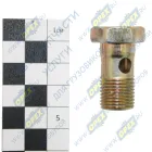 3162-3407062 Болт-штуцер М16х27х1,5 Р=11 К=22 перепуск. 2скв.отв.вверт;внут.ф10 с/и сливн.шланга ГУРа ГАЗ-3110 УАЗ