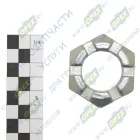 335033 П Гайка ГОСТ-5918 М30х1,5 h=20 К=46 (корончатая) SCANIA F-, K-, N Bus (2004-2021); h=15 К=46(коронч.), фланца РК (3/ам) валов КР,лебедки Урал