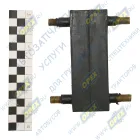 24-1001050-Б Подушка прямоуг. 45х120 h=30 в сборе со шпильками, задней опоры КПП Газель; (РТИ) ЧайковРТИ