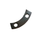 31318 Пластина (сталь) стопорная 128х28х1; 2отв.ф17 крепления болта борт.фрикциона, полукольцо ЧТЗ