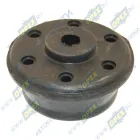 80-6700160 Виброизолятор (РТИ+сталь) ф80х105 h=50; 1отв.ф16/1отв.ф18, (подушка под кабину) МТЗ-1221 Элпласт