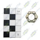 250977 Гайка ГОСТ-5918 М12х1,25; h=10 К=19 (коронч.) рул.пальцев, ГАЗ,подушки двиг.УАЗ ЭТНА