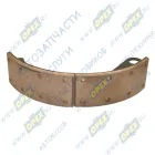 Ю66-3502030-2Ф Колодка тормозная задняя ГАЗ-66,3308 L=550; S=80 (340х82х190)1отв. без выреза; (накладка Фритекс) ЮККА