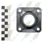 236-1306053-А Патрубок крышка термостата ф42; L=44; фланец 4отв.ф9; (пластик) ЯМЗ