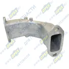 7511.1115032 Патрубок кривой (1 изг. алюм.) L=500 1 флан. С/Ф 4 отв. М10х1,5 ромб. флан. 2 отв. М8х1,25 2 флан. С/Фх2 отв. ф16 соединит. впускных коллекторов ЯМЗ-7 ЯМЗ