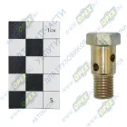 5344.1118046 Болт-штуцер С/И М12х30х1,5 Р=13 К=17 ф14 2 скв.отв. ф4 трубки подвода масла к турбокомпрессору дв.ямз 53441 ЯМЗ