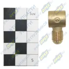 8.9128 Фитинг (штуцер) прямой; Рнаруж=М10х1/ под круг.штуц. ф10мм наруж.конус; h=15 L=28 латунь ЯМЗ