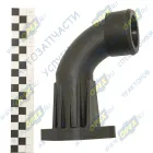 7511.1013724 Патрубок кривой (1 изг. ПВХ) ф56 L=220 ромб. фланец 2отв.ф11 ЯМЗ-236НЕ,БЕ,7601,7511 подводящий теплообменника ЯМЗ