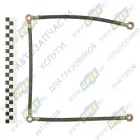 7511.1104373 Трубка МБС ф9 L=800 под 2 штуцера ф10+2кругл.шт10 отводящая от головок ЯМЗ