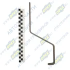 536.1309066-10 Кронштейн крепления кожуха вентилятора левый верхний S-образный L380 ЯМЗ