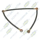 7511.1104373 Трубка МБС ф9 L=800 под 2 штуцера ф10+2кругл.шт10 отводящая от головок ЯМЗ