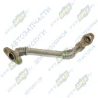 536.1118340-10 Трубка (дюраль) ф24 L=320; 2 ромбич.фланца 2отв.ф10 гибкая ЯМЗ