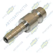 Фитинг (штуцер) прямой; соединение быстросъемное (папа) елочка ф6мм