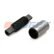 Палец L=151 ф25 лыска/М36х77х3/ф25 лыска торц. отв. М10х1 в сб. с втулкой рессоры передней Volvo FL6 (передний) (1970-2020)